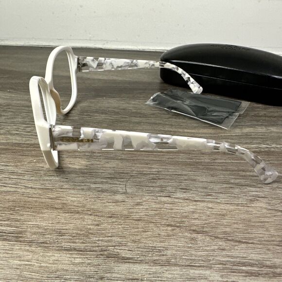 Coach HC8166 Sunglasses FRAMES ONLY White Crystal Mosaic Gradient 58-18-135